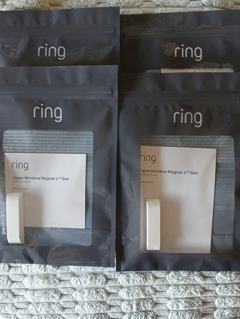 Ring Alarm Open Window Magnet 2nd Generation Set of 4